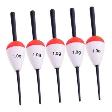 Imagem de UGPLM 5 peças de bóias de pesca, bóias de alta flutuabilidade, de espuma, conjunto para pesca de, peixe-gato e, 1g