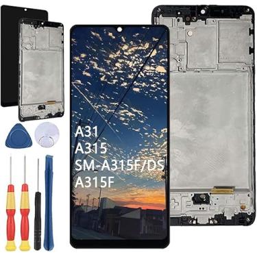 Imagem de Yuxyiony Nova tela de substituição para tela LCD Samsung Galaxy A31 A315F A315G A315N tela de reparo de tela LCD e acessórios de ferramentas de substituição.