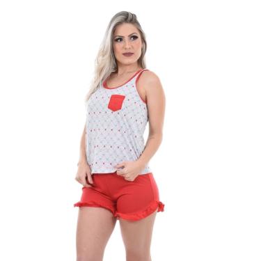 Imagem de Baby Doll Regata Shorts Doll Pijama Confortável Feminino
