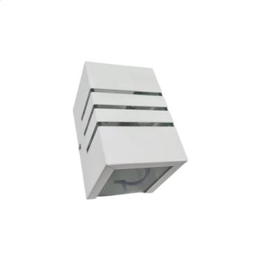 Imagem de Arandela minimal 3 frisos - 2 fachos 8x8x12 soquete G9 BL 73 branco