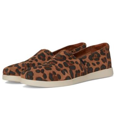 Imagem de TOMS Tênis feminino Alpargata Plus Slip-On, Leopardo de açúcar mascavo, 36