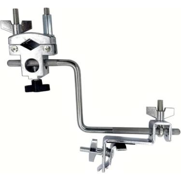 Imagem de TUOREN Grampo De Fixação Aro Para Bumbo Duplo Suporte Prato Cowbell Chimbal, Tom Com Percussão Em Forma Z 3/8" E Clipe Haste Bloco Pandeiro