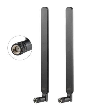 Imagem de eifagur Antena de substituição Mimo Mimo de banda dupla de alto ganho de longo alcance WiFi 2,4GHz 5GHz 5,8GHz para sinais sem fio Furrion Backup RV Camera Boost (pacote com 2),
