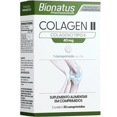 Imagem de Bionatus, Colágen II, Suplemento alimentar, Colágeno Tipo II 40mg, 30 cápsulas • 30 doses, Branco