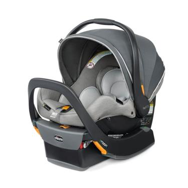 Imagem de Cadeira de Bebê com Base e Encosto de Cabeça Ajustável, Chicco KeyFit 35 Zip ClearTex, Cinza