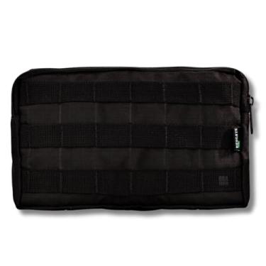 Imagem de Bolso Modular Vertical Porta Treco 15x25cm – Ripstop Reforçado, Alta Resistência, Compatível com Coletes (Preto)