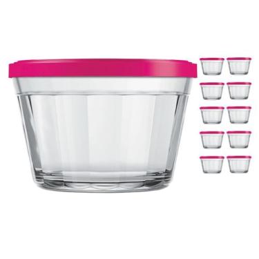 Imagem de Pote Vidro Americado C/tampa Cores Cereal Bolacha 1L 10Un - NADIR FIGU