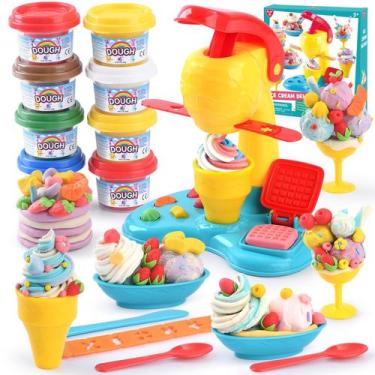 Imagem de Conjunto de massa Play Color Play Kitchen Sorveteira de 4 a 8 anos