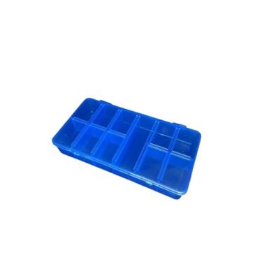 Imagem de Caixa Organizadora Com divisoria,Caixa Organizadora 11 divisões(Azul,Único)