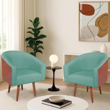 Imagem de Kit 2 Poltronas Jade Decorativa Moderna Sala de Estar Quarto Escritóri