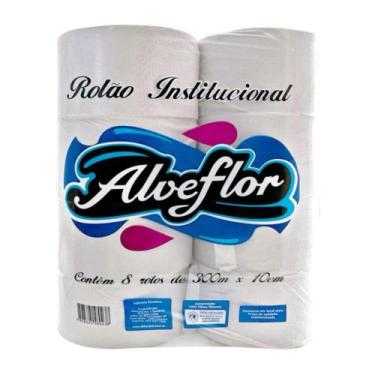 Imagem de Papel Higiênico Rolão Institucional Extra Luxo 8 Unidades - Alveflor