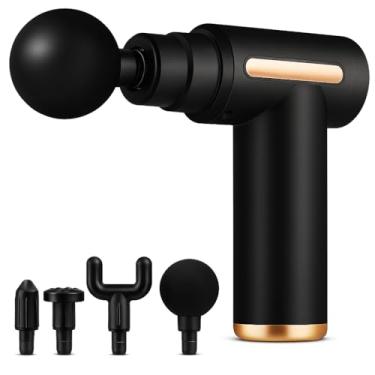 Imagem de Massageador Elétrico Profissional Muscular Pistola de Massagem Recarregável Super Relaxante e Miofascial Ideal para Atletas e Praticantes de Esportes Acompanha 4 Ponteiras Removíveis e Possui Variação de Velocidades Cores Variadas Premium