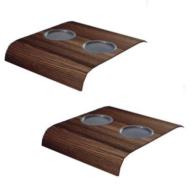 Imagem de Kit 2 Suporte Porta Copos Braço Sofá Casa Moveis Decoração