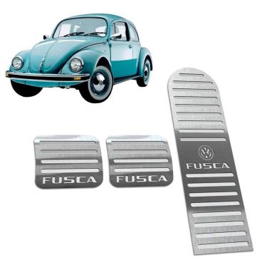 Imagem de Pedaleira Volkswagen Fusca 1977 Até 1996 Aço Inox