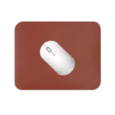 Imagem de Kit 10 mouse pad 25x20cm couro sintético impermeável castor
