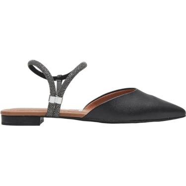 Imagem de Sapato Feminino Social Casual Dia a Dia Passeio Trabalho Tira com Strass Conforto Vizzano 1206.1003