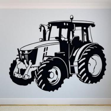 Imagem de Adesivos de parede de trator, pôsteres de parede de motocicleta de quatro rodas, decalques de arte de carro grande, murais decorativos para quarto das crianças 118 x 103 cm