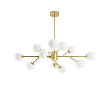 Imagem de Lustre G9 Sputnik Abajur Branco Luminárias de Teto Lustres de Metal Luminária Pendente Moderna Compatível com Sala de Jantar Cozinha Sala de Estar Quarto, Decoração Moderna
