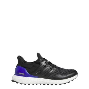 Imagem de adidas Ultraboost Spikeless Tênis masculino, Core Black/Core Black/Azul lúcido, 43