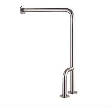 Imagem de QLDFX Barra de apoio para banheiro, alças de vaso sanitário, trilhos de suporte de banheiro, seguro, chuveiro, banheiro, corrimão de mão, 60 × 70 cm, suporte para corredor, corrimão de escada (tamanho