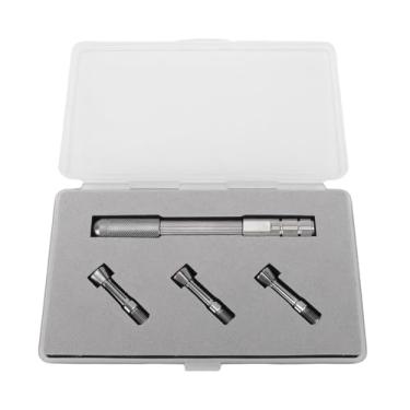 Imagem de Fabater Torno de Pino, Broca Manual Antiderrapante Faça você Mesmo, Ferramentas de Torção de Fio para Fabricação de Joias, Mini Torno de 0,8-2,8 pol. Com 4 Cabeças Intercambiáveis