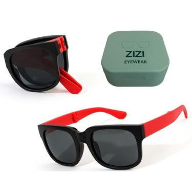 Imagem de Óculos de Sol Infantil dobrável ZIZI EYEWEAR - Uv400 + Estojo, PRETO