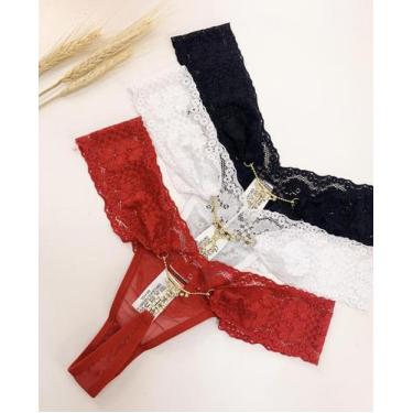 Imagem de Calcinha fio - Rubia moda intima , Vermelho, unico