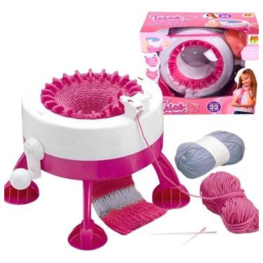 Imagem de Máquina De Tricô Infantil Criativa Dm Toys Com Acessórios