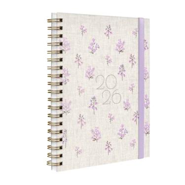Imagem de Agenda Planner Semanal Plus 2026 Entrepontos Floral Lilás