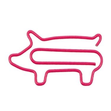 Imagem de 50 peças, clipe de papel em formato de porco vermelho, mini clipes de papel, acessórios de fixação, ideia de presentes para leitura de documentos, biblioteca escolar, notas de escritório, casa, mesa