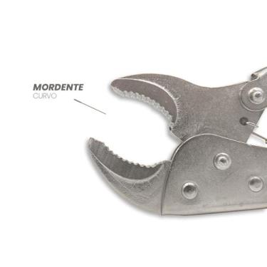 Imagem de Alicate de Pressão Profissional, Mordente Curvo, 10 Polegadas, 250mm, para Uso em Mecânica e Oficina