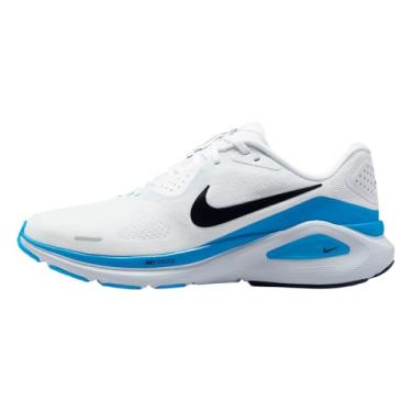 Imagem de Nike Tênis masculino Structure 26, Branco/preto/azul herói/platina pura, 45