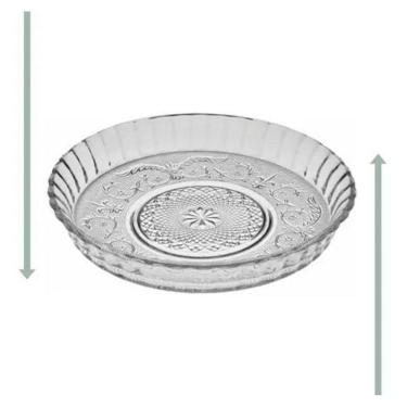 Imagem de Prato Para Bolo Pudim Com Borda 30Cm Kig Glassware