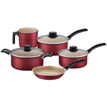 Imagem de Jogo De Panelas Tramontina Turim 5 Peças Em Alumínio Antiaderente