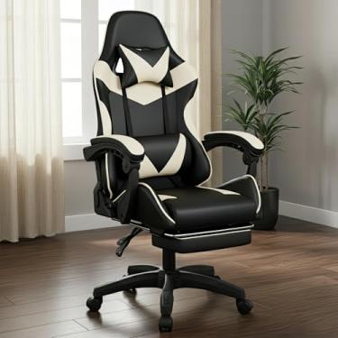 Imagem de Cadeira Escritório Gamer Reclinável Ergonômica Profissional (Branco)