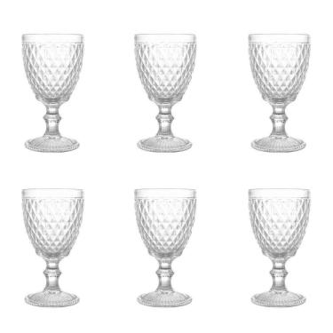 Imagem de Conjunto De Taças De Vidro Para água 6 Peças 325 Ml Bico De Abacaxi Transparente Lyor