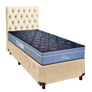 Imagem de Kit Cabeceira + Cama Box + Colchão Solteiro Molas Ensacadas Petrus Paropas