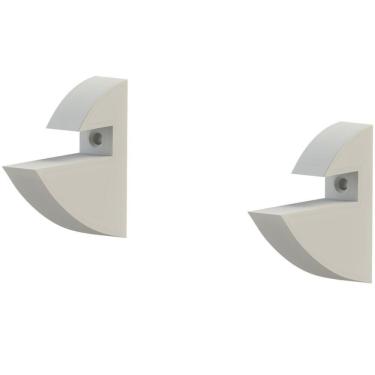 Imagem de Prateleira Em Mdp Com Suporte 25x100cm Branco - Clip-25100-uv-br - Multivisão