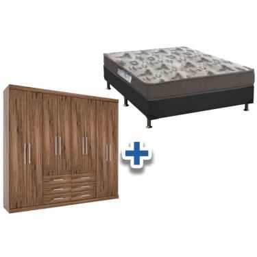 Imagem de Cama Box Casal + Colchão D33 Ortobom + Guarda Roupa Master 8.6 Demolição