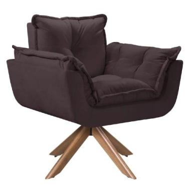 Imagem de Poltrona Decorativa Opala Giratória Luxuosa Tecido Veludo Gustavo Deco