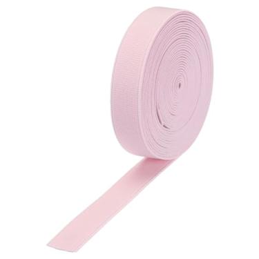 Imagem de Generic Faixas elásticas para costura 0,8" (2 cm) carretel elástico de malha rosa 5 jardas alta elasticidade para perucas, cintura e calças