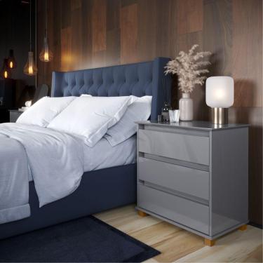 Imagem de Mesa De Cabeceira Bernardo Cinza