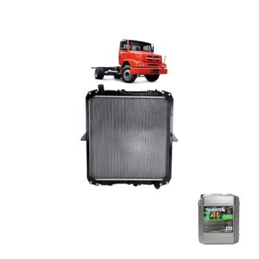 Imagem de Kit Radiador Interc MB 1620 06/ Eletrônico + Aditivo Paraflu Verde 20 Litros