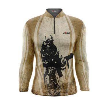 Imagem de Camisa Camiseta Blusa  - Paintball - Militar - Ref 03-Unissex