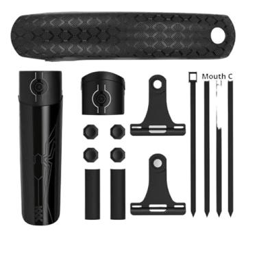 Imagem de Para-lama traseiro para MTB com câmara de ar de 26/27,5/29 polegadas, sistema de liberação rápida, estrutura rígida e ajustável.