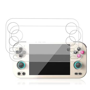 Imagem de Oshmirian 【Pacote com 2】 Protetor de tela para console de jogos portátil retrô Anbernic RG476H – vidro temperado 9H, antiarranhões, clareza HD, sensível ao toque, fácil instalação, antiimpressões