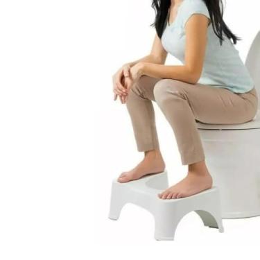 Imagem de Banco Cocaras Antiderrapante Apoio para Vaso Sanitário