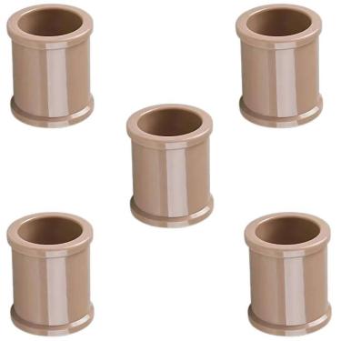 Imagem de Luva Pvc 32Mm Marrom Conexão Encanamento Kit 05 Un