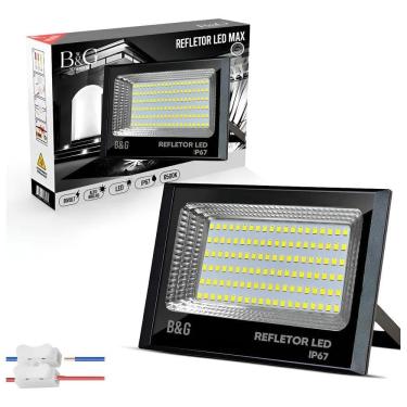 Imagem de Refletor Led Smd 200W Holofote Prova Dágua Branco Frio 6500K