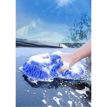 Imagem de Esponja De Lavagem De Carro Em Microfibra Chenille Macia, Escova Absor